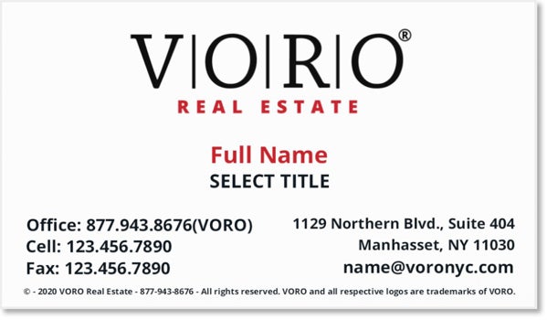 Picture of Voro Business Card 1 (Sales)