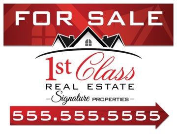 Picture of Signature Properties For Sale Directional Yard Sign