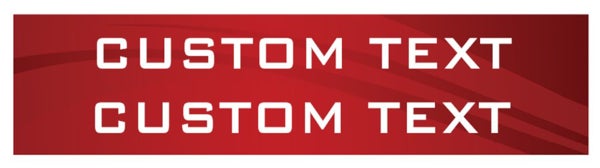 Picture of Custom Text Rider - Two Lines (Double Sided)