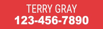 Picture of 24x24 Yard Sign with Photo