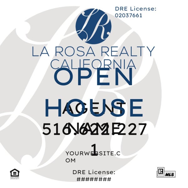 Picture of Open House - Agent Name, Phone & Website