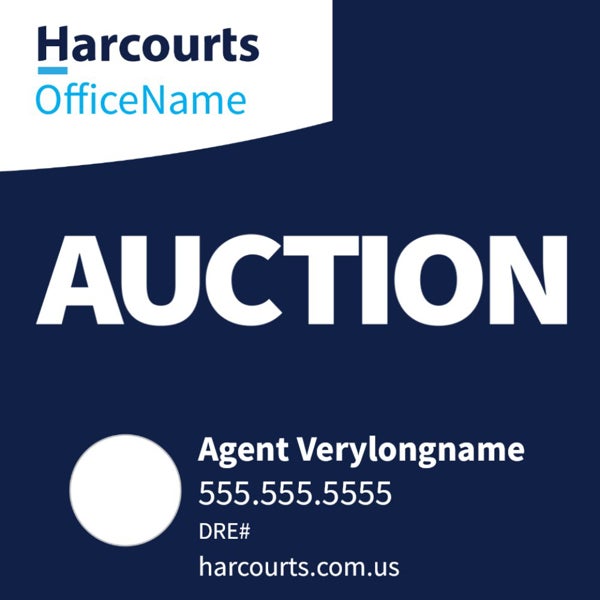 Picture of Auction - Dark Blue Horizontal