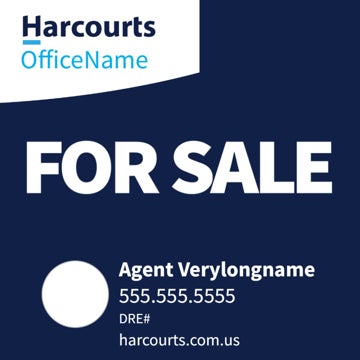 Picture of For Sale - Office Name - Dark Blue Horizontal