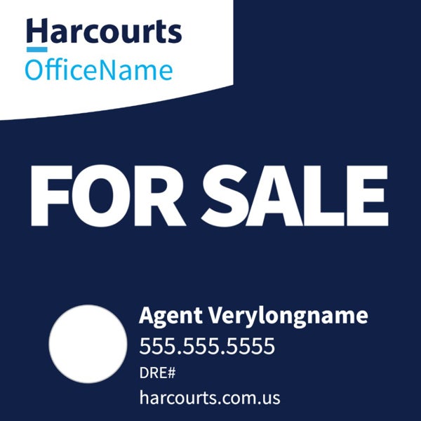 Picture of For Sale - Office Name - Dark Blue Horizontal