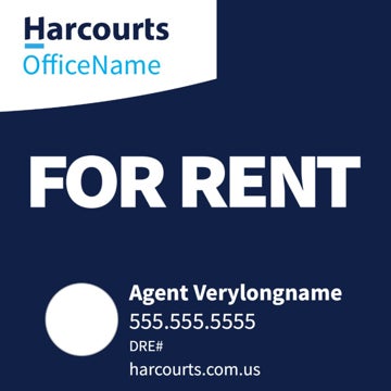 Picture of For Rent - Office Name - Dark Blue Horizontal