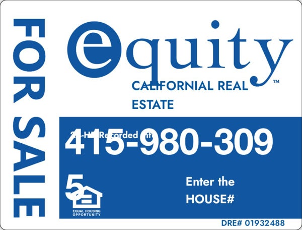 Picture of BAREIS Yard Sign - Luxury Panel - Local Phone