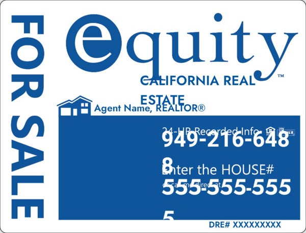 Picture of CRMLS Yard Sign - Personalized - Local Phone