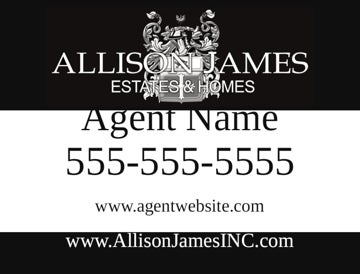 Picture of Agent Sign Panel (Black) 18x24