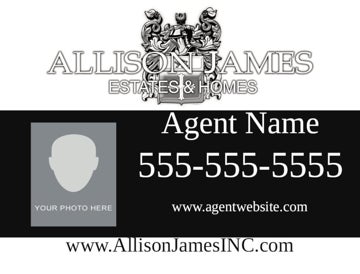 Picture of Agent Sign Panel (White) 18x24