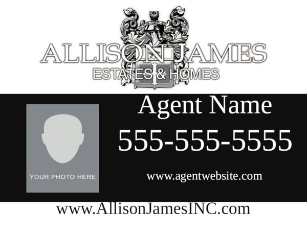 Picture of Agent Sign Panel (White) 18x24