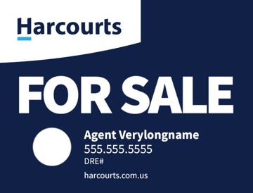 Picture of For Sale - Dark Blue Horizontal