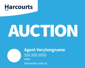 Picture of Auction - Light Blue Horizontal