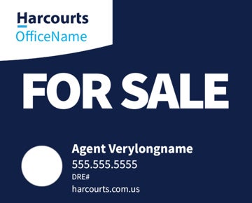 Picture of For Sale - Office Name - Dark Blue Horizontal