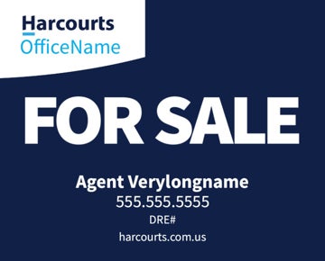 Picture of For Sale - Office Name - Dark Blue Horizontal - No Photo