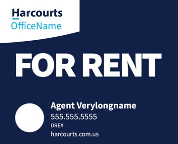 Picture of For Rent - Office Name - Dark Blue Horizontal