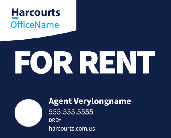 Picture of For Rent - Office Name - Dark Blue Horizontal