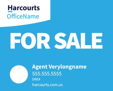 Picture of For Sale - Office Name - Light Blue Horizontal