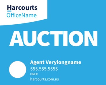 Picture of Auction - Office Name - Light Blue Horizontal