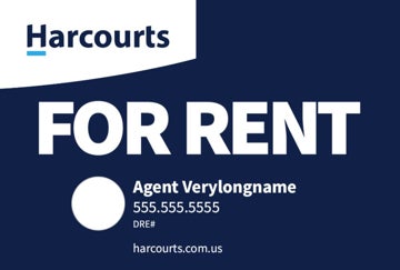 Picture of For Rent - Dark Blue Horizontal