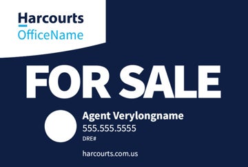Picture of For Sale - Office Name - Dark Blue Horizontal