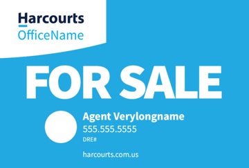 Picture of For Sale - Office Name - Light Blue Horizontal