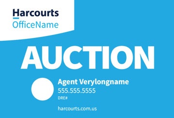 Picture of Auction - Office Name - Light Blue Horizontal