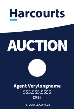 Picture of Auction - Dark Blue Vertical