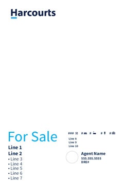 Picture of Large Photo Sign - White 36" X 24"