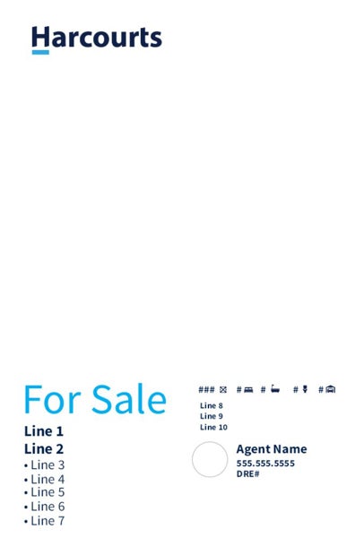 Picture of Large Photo Sign - White 36" X 24"
