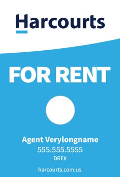 Picture of For Rent - Light Blue Vertical