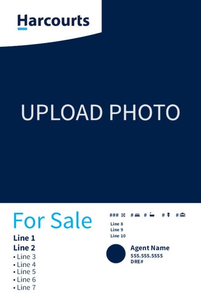 Picture of Large Photo Sign - White - Upload Photo 36