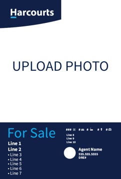 Picture of Large Photo Sign - Dark Blue - Upload Photo 36