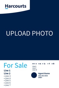 Picture of Large Photo Sign - White - Upload Photo 36