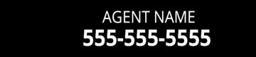 Picture of Agent Photo, Name and Number