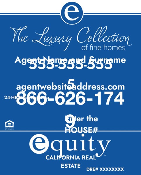 Picture of Yard Sign - Luxury Panel