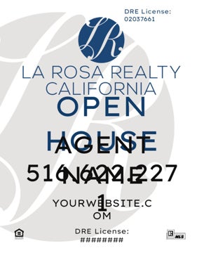 Picture of Open House - Agent Name, Phone & Website