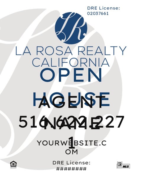 Picture of Open House - Agent Name, Phone & Website