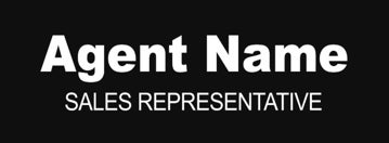 Picture of Agent Name, Title (Black)