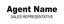 Picture of Agent Name, Title (White)