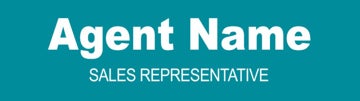 Picture of Agent Name, Title (Teal)