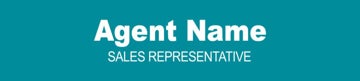 Picture of Agent Name, Title (Teal)
