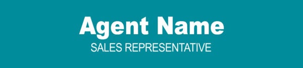 Picture of Agent Name, Title (Teal)