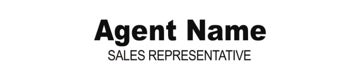 Picture of Agent Name, Title (White)