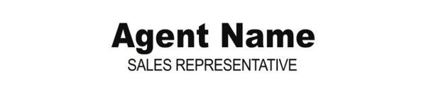 Picture of Agent Name, Title (White)