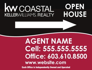 Picture of Open House Sign 3 - Rectangular - Coastal