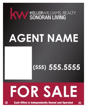 Picture of Agent Yard Sign with Photo