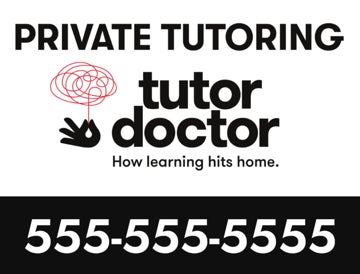 Picture of Private Tutoring - 18" x 24" Yard Sign