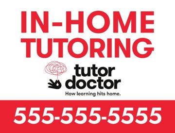 Picture of In-Home Tutoring - 18" x 24" Yard Sign