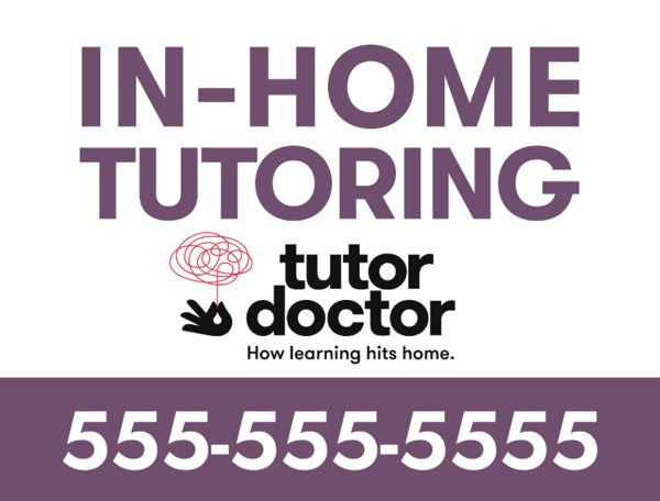 Picture of In-Home Tutoring - 18" x 24" Yard Sign