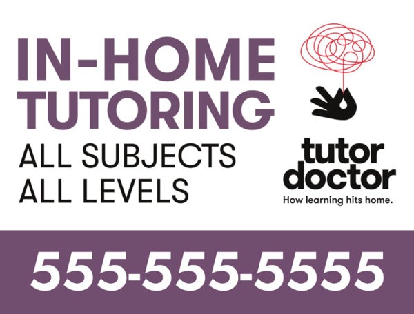 Picture of In-Home Tutoring - 18" x 24" Yard Sign